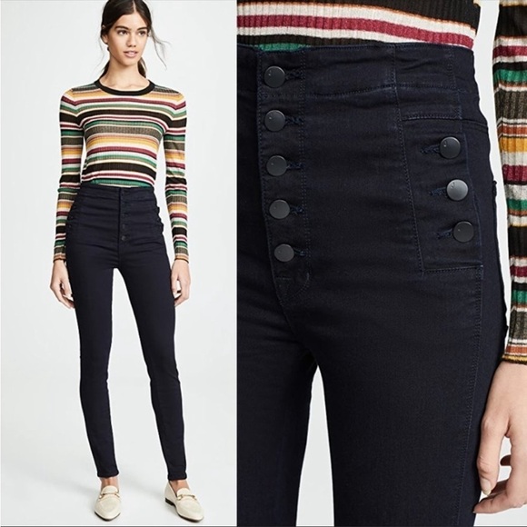 J Brand Natasha Sky High Skinny Jeans
Exposed Button Fly Stretch Denim 24 - Picture 2 of 16